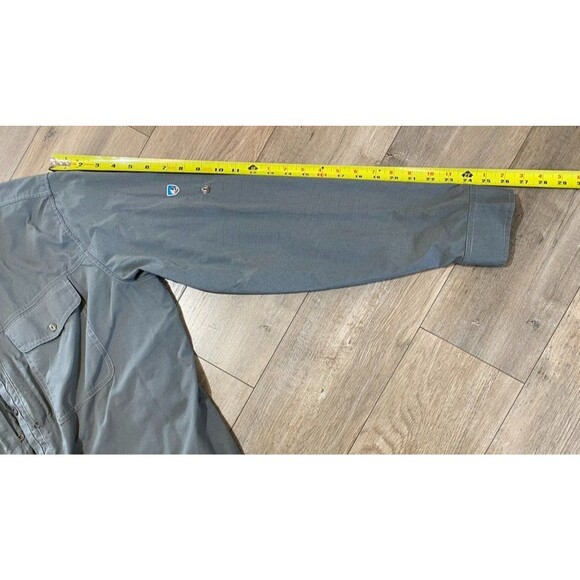 Kuhl Airspeed Mens XL Long Sleeve Button Olive Vented Lightweight Outdoors Shirt - Picture 7 of 10